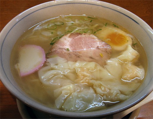 麺屋花星『わんたんめん(塩)』
