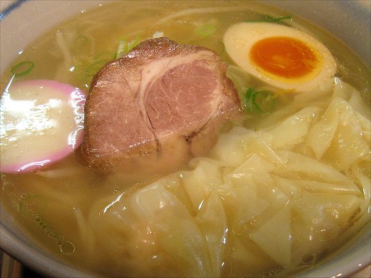 麺屋花星『わんたんめん(塩)』