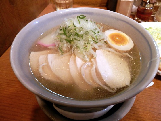 麺屋花星『鶏そば』と『豚天』