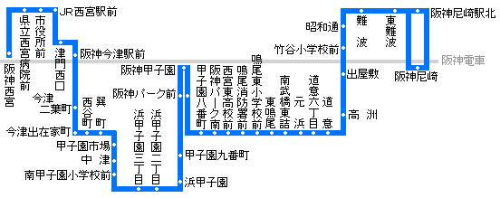 のりばのご案内｜路線バス｜阪神バス株式会社